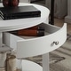 preview thumbnail 6 of 55, Fillmore 1-Drawer Oval Wood Shelf Accent End Table by iNSPIRE Q Modern