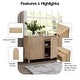 preview thumbnail 2 of 17, NPD Furniture Hansville Sideboard 4 Doors with 2 Inner Drawers