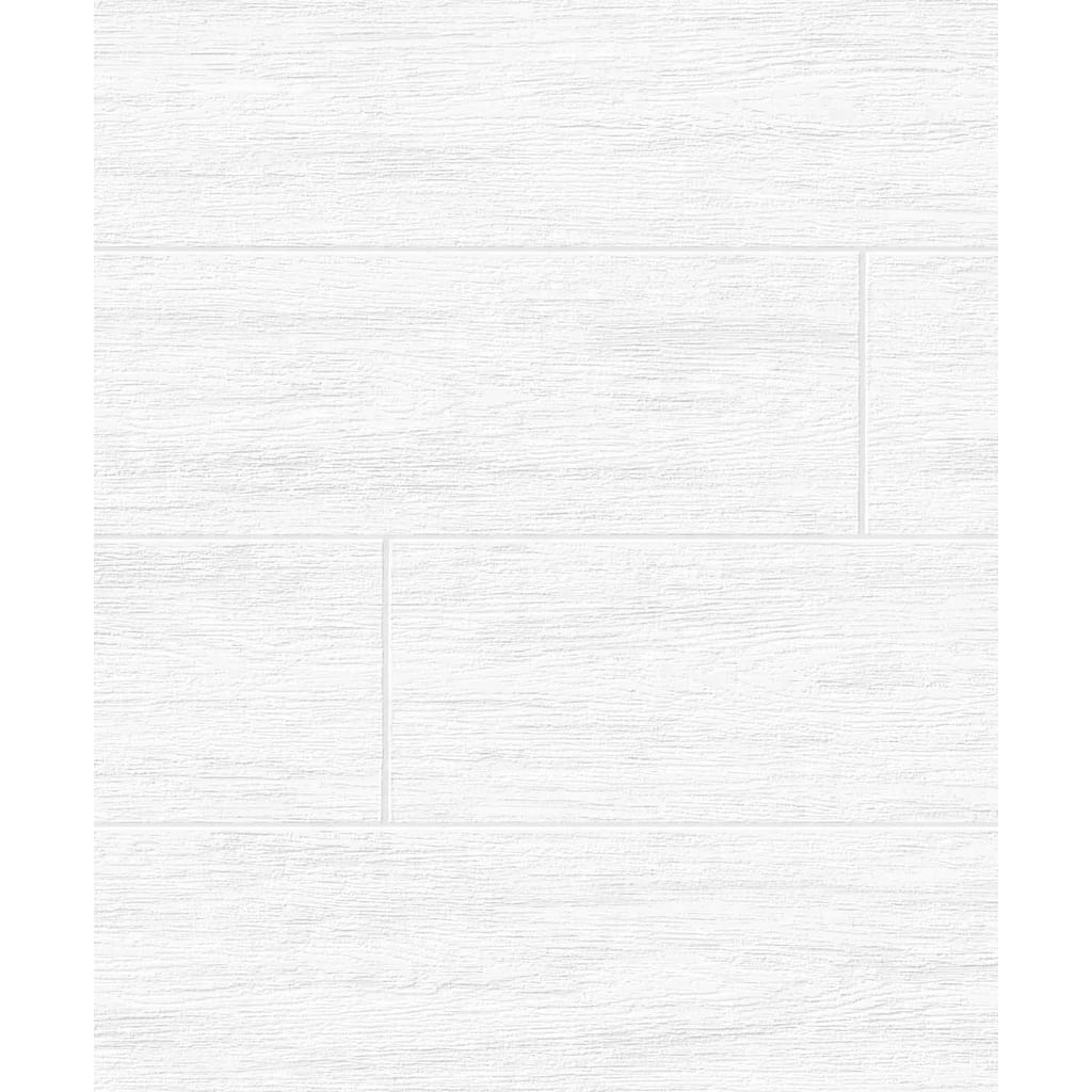 Seabrook Designs Off-White Faux Shiplap Paintable Unpasted Wallpaper - 20.9 in. W x 33 ft. L