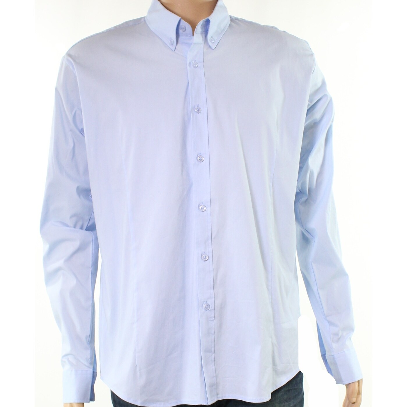 Shop Bless D Land Mens Medium Seamed Button Down Shirt Overstock