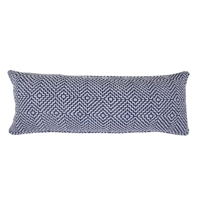 Sevita Diamond Delight Woven Geometric Throw Pillow