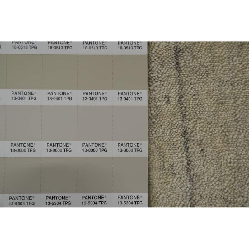 Hand Knotted Oriental 100% Wool Carpet Tribal Animal Pictorial Beige & Ivories Gabbeh Area Rug - 9' 11'' X 8' 0''