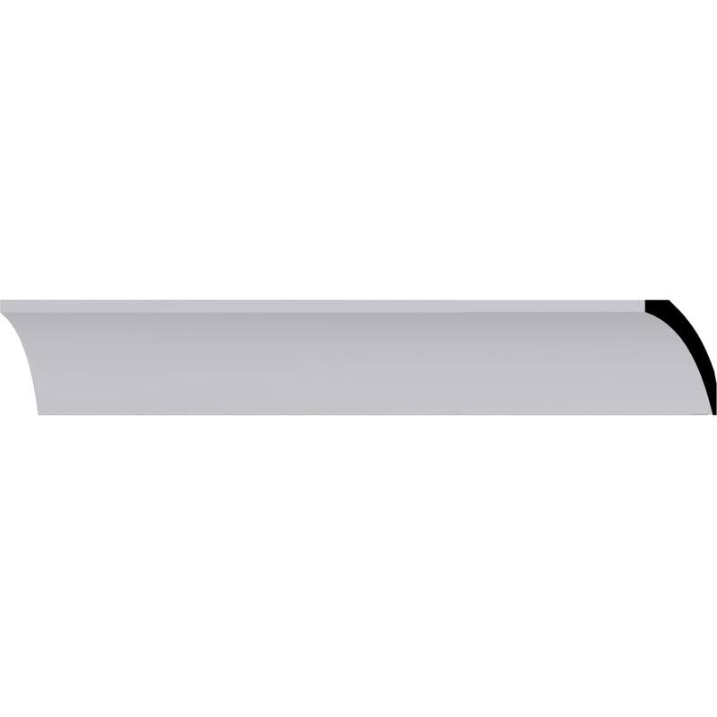 Traditional Smooth Crown Moulding - 3 3/8"H x 3 1/2"P x 4 3/4"F x 94 1/2"L