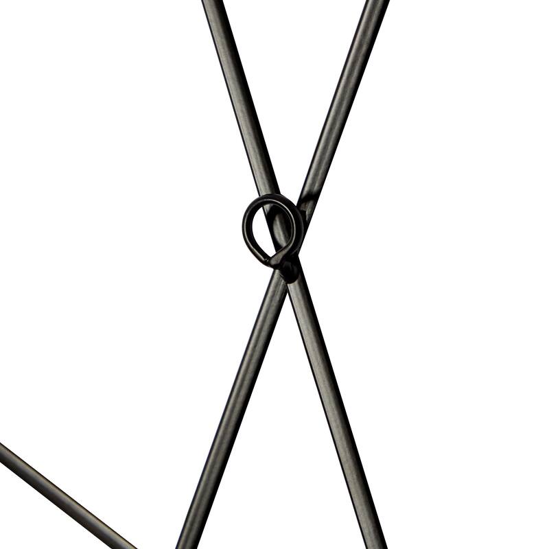 Metal Open Frame Round Wall Clock - Black - CosmoLiving by Cosmopolitan