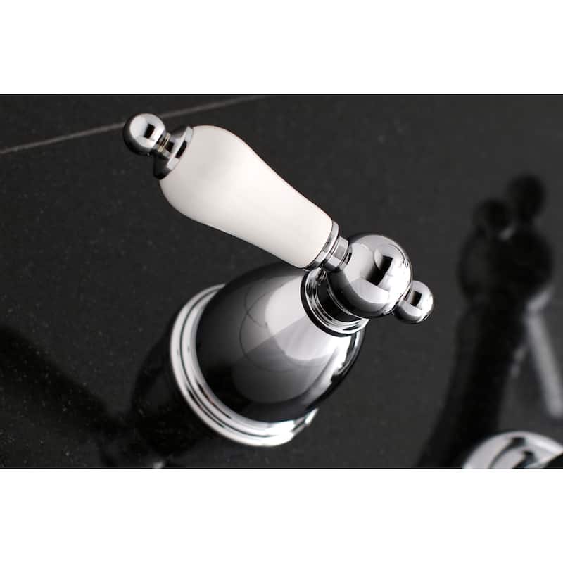 Heritage 3-Hole Wall Mount Roman Tub Faucet in Oil Rubbed Bronze