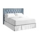 preview thumbnail 7 of 25, CraftPorch Luxurious Velvet Wingback Tufted Upholstered Bed