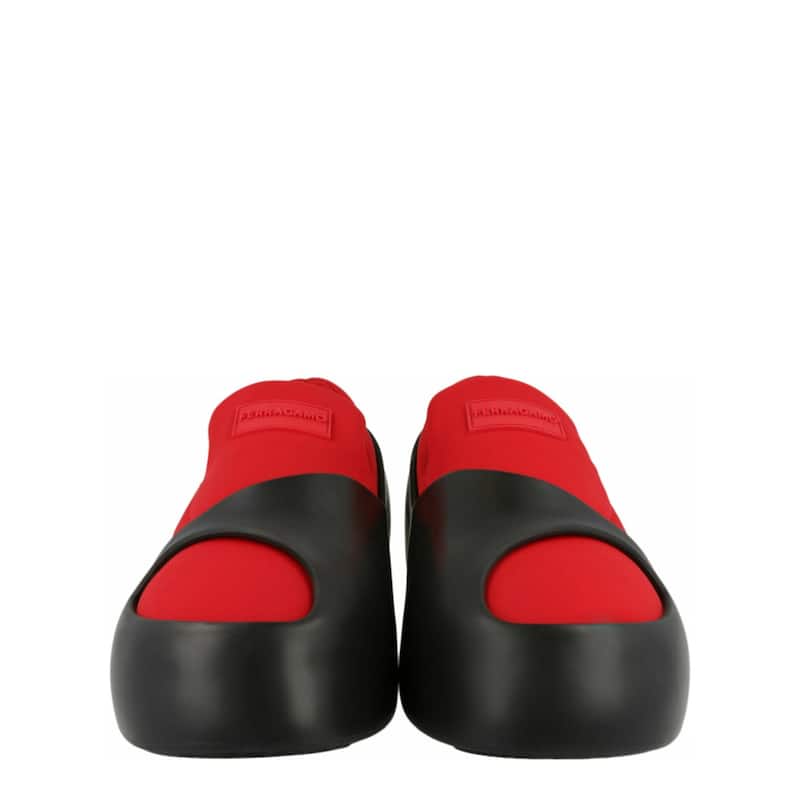 Ferragamo Lunar Paneled Slip-On Sneakers