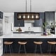 preview thumbnail 19 of 21, 5-Light Mid-Century Modern Industrial Linear Kitchen Island Pendant Vintage Rectangle Glass Chandelier