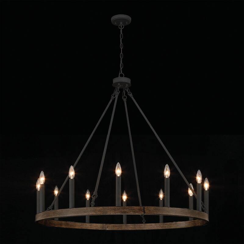 Acroma 12-light Modern Farmhouse Candle-Style Ceiling Lighting for Dining Room