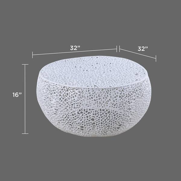 dimension image slide 1 of 4, CT3502-32 Modern & Contemporary Style Coffee Table Made with Aluminum Casted