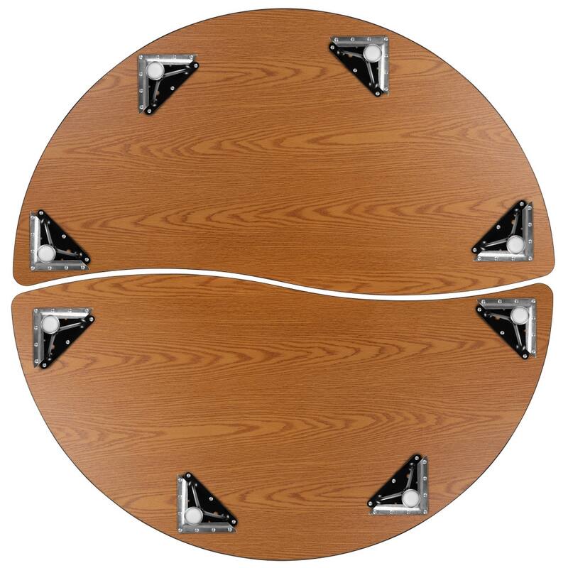 2 Piece 60" Circle Flexible Kids Adjustable Activity Table Set