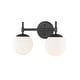 preview thumbnail 9 of 14, 929 Lighting 2 Light Bathroom Vanity Fixture with Opal Glass Shades