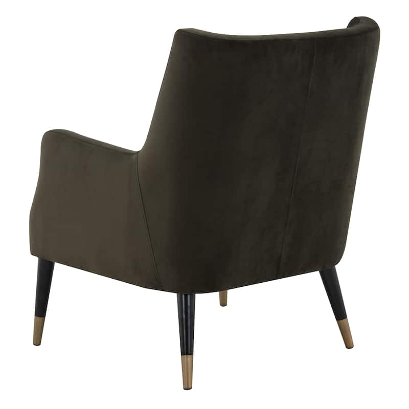SAFAVIEH Couture Anjanette Velvet Arm Chair - 28" W x 29.9" D x 35.4" H - 28Wx30Dx35H