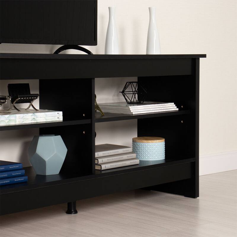 Madesa Media Console TV Stand Entertainment Center with 6 Shelves and Cable Management for 65, 75 Inch Television