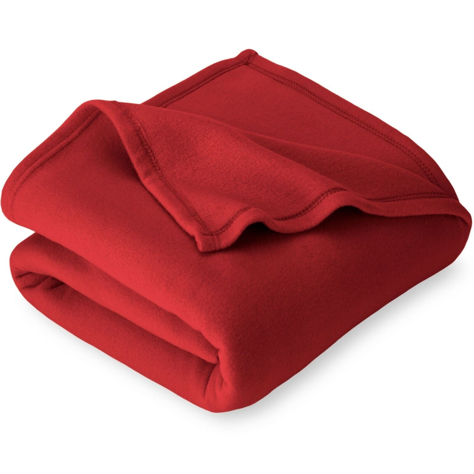 Premium Ultra Soft Hypoallergenic Polar Fleece Blanket Throw Red