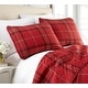 preview thumbnail 2 of 1, Vilano Choice Ultra-Soft Plaid 3-piece Quilt and Sham Set
