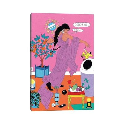 iCanvas "Goodbye Trash" by Cosmo Canvas Print