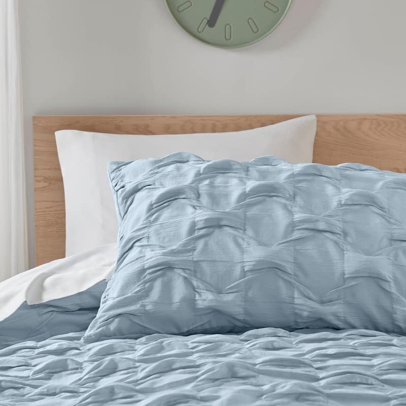 Chelsea Square Bailey Diamond Pucker Woven Comforter Set