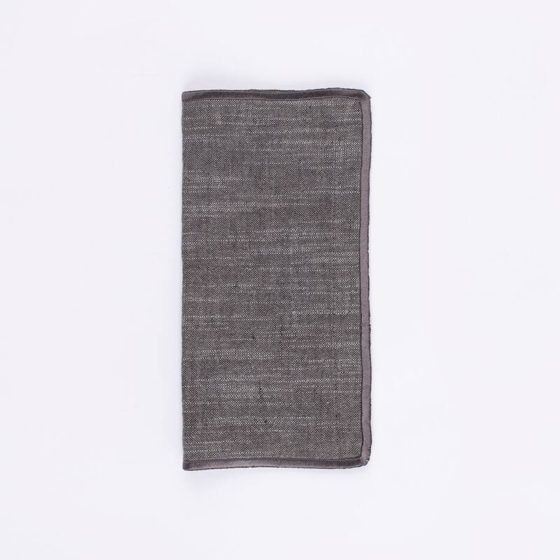 Haven, Linen Blend, Dinner Napkin Set (Set of 4) - Charcoal