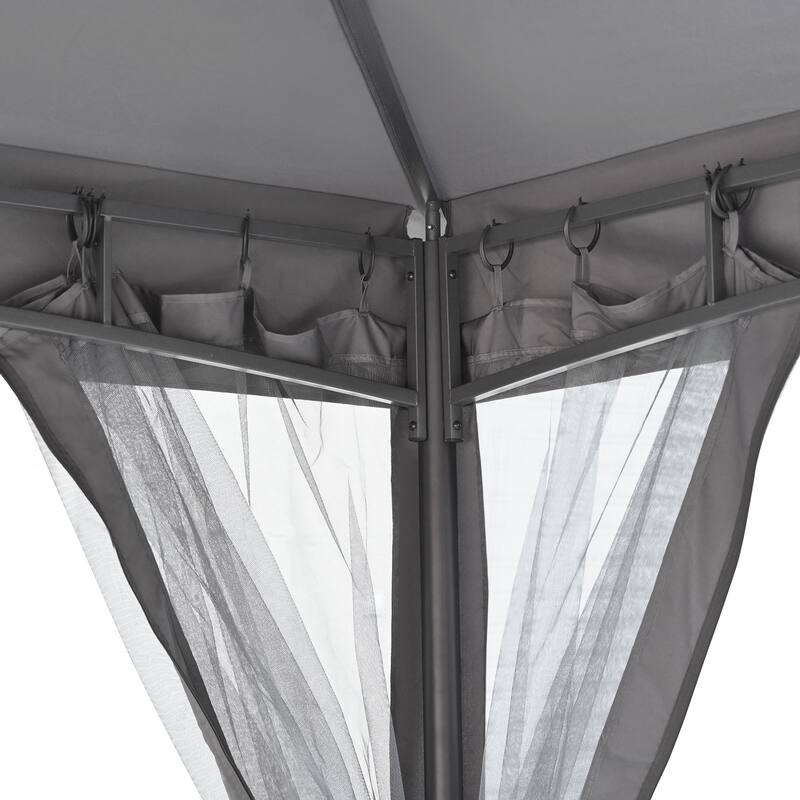 10x12 Outdoor Gazebo Tent with Double Roofs