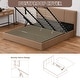 preview thumbnail 58 of 87, Modern Minimalist Upholstered Storage Bed with Lift-Up Platform