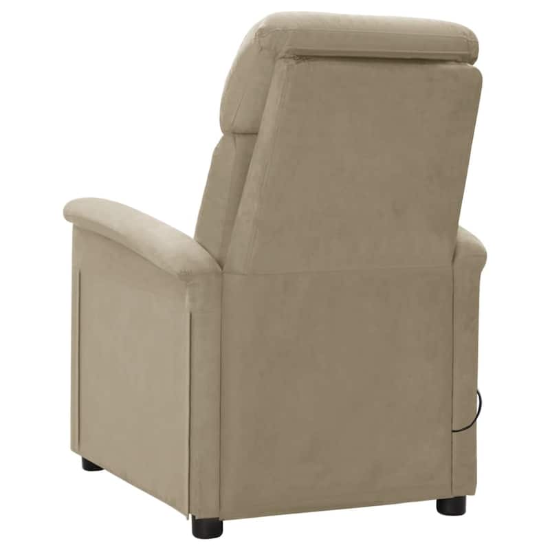 vidaXL Massage Chair Massage Recliner Chair for Elderly Faux Suede Leather - 56.3" x 27.8" x 29.9"