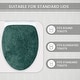 preview thumbnail 188 of 189, Home Weavers Waterford Collection Cotton Toilet Lid Rug | Elastic Fit | Fit Most Standard Toilet Lid | 18"x18"