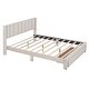 preview thumbnail 24 of 50, Gray Full Velvet Upholstered Bed with Large Storage Drawer - Luxurious Design