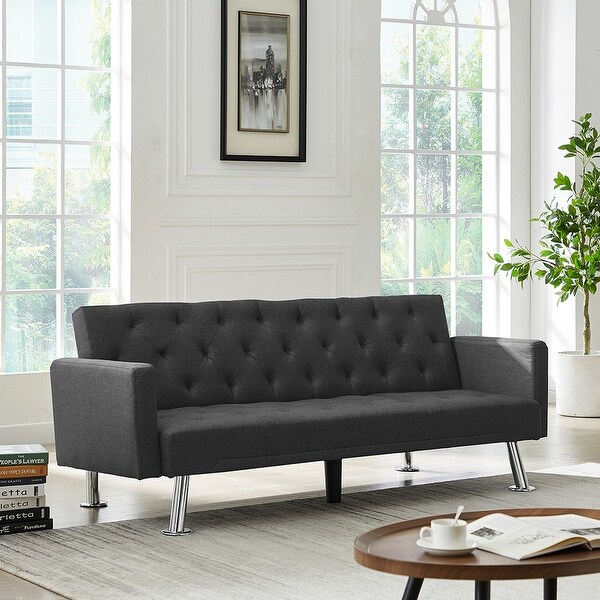 Convertible Folding Sofa Bed , Fabric Sleeper Sofa Couch for
