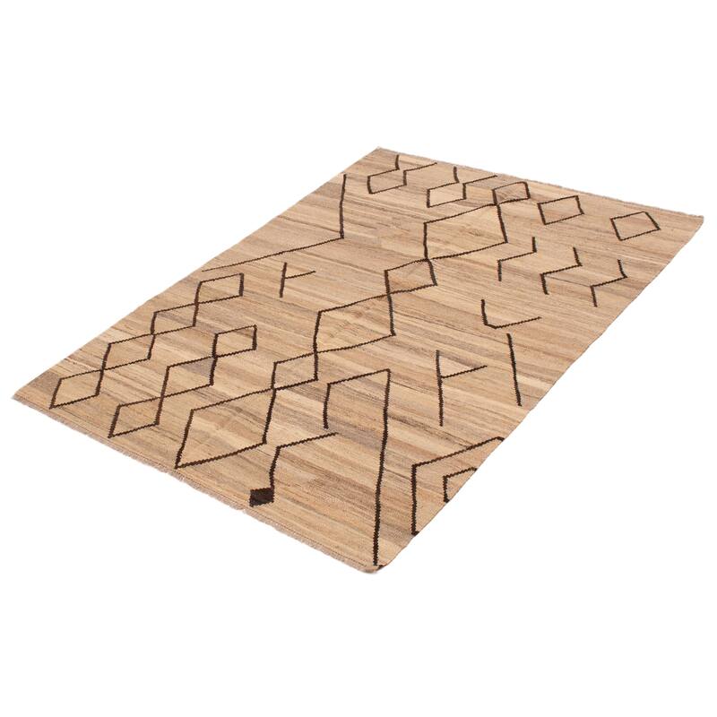Sivas Khaki Kilim 5'1" x 6'9" - 5'1 x 6'9