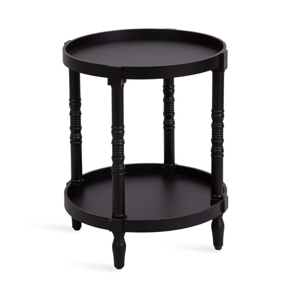 Kate and Laurel Bellport Round Wood Side Table