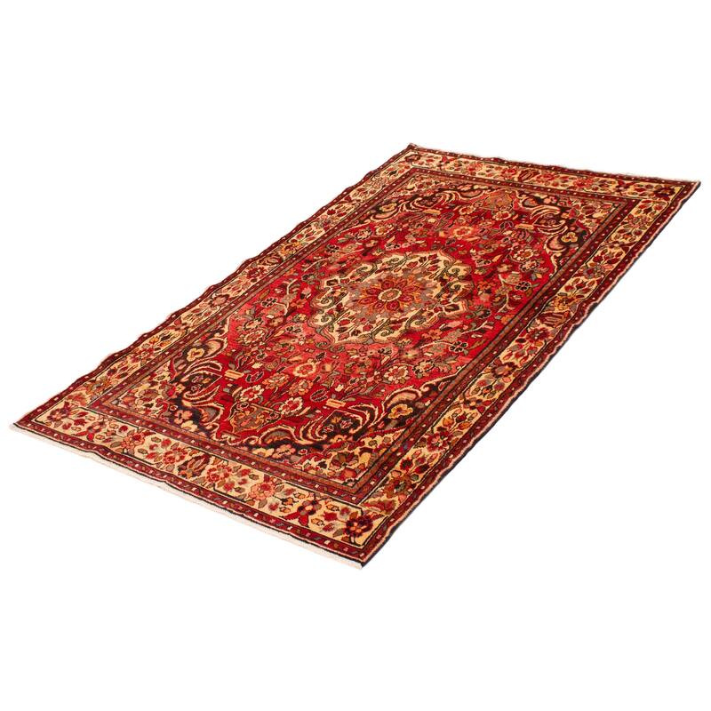 ECARPETGALLERY Hand-knotted Anadol Red Wool Rug - 4'9 x 8'0
