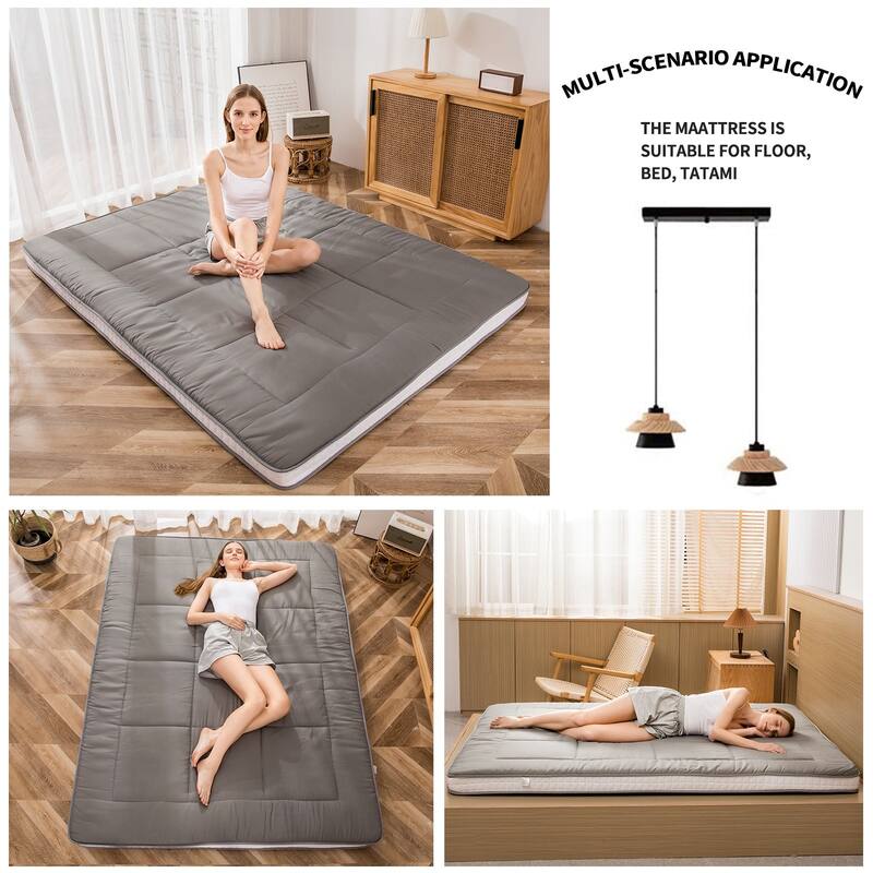 Padded Japanese Roll Up Floor Futon Mattress