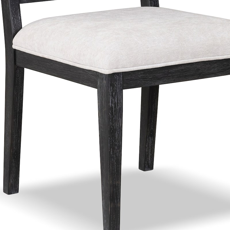 Furniture of America Durem Modern Solid Wood Padded Side Chairs (Set of 2)
