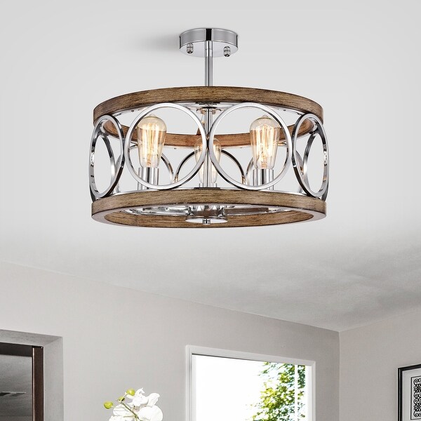 Salima rustic farmhouse ceiling light on sale