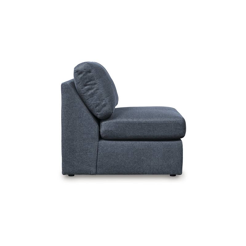 Signature Design by Ashley Modmax Blue Armless Chair - 32" W x 37" D x 36" H