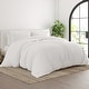 preview thumbnail 1 of 12, Simply Soft Ultra-soft 3-piece Duvet Cover Set White - Full - Queen