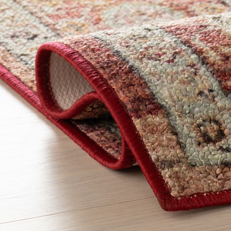 Nuloom Cirella Traditional Medallion Washable Area Rug