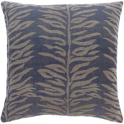 Mauro Jacquard Fern Cotton Throw Pillow