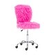 preview thumbnail 13 of 52, Clara Faux Fur Armless Office Chair
