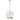 Dainolite Picotas Modern and Contemporary 15W Pendant, Aged Brass with Clear Glass