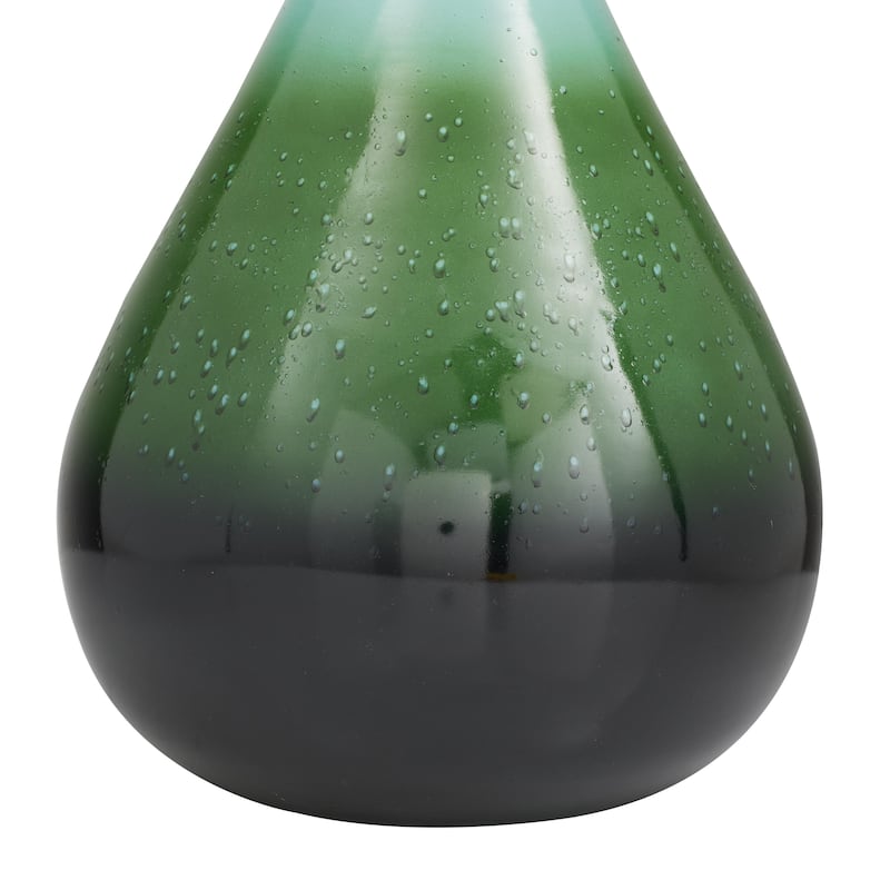 Glass Ombre Decorative Vase - Green - Roche River Decor