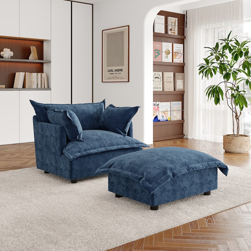 Double Layer Cushion Comfy Cloud Modular Sectional Sofa Set