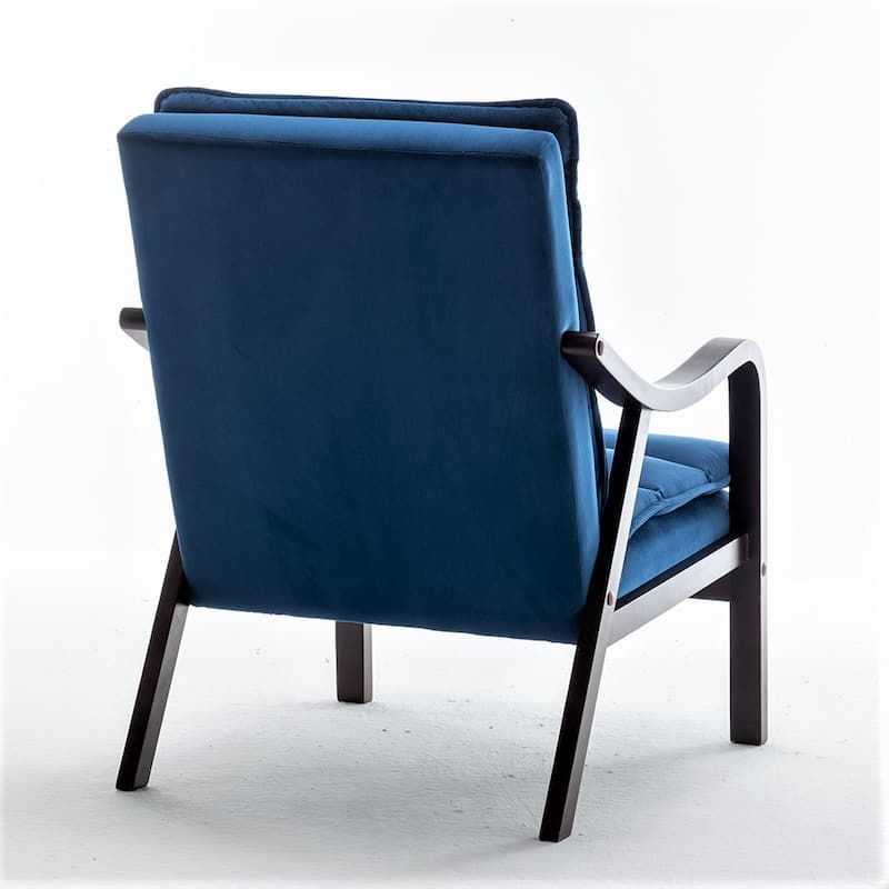 Clovis 24.8" Wide Mid-Century Modern Velvet Armchair