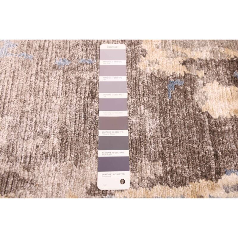 ECARPETGALLERY Hand-knotted Legacy Dark Grey Silk Rug - 5'8 x 7'11