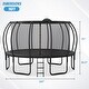 preview thumbnail 4 of 5, 16ft Trampoline for Kids with Enclosure Upgraded ArcPole Composite Toploop Basketball Board and 12 Stakes