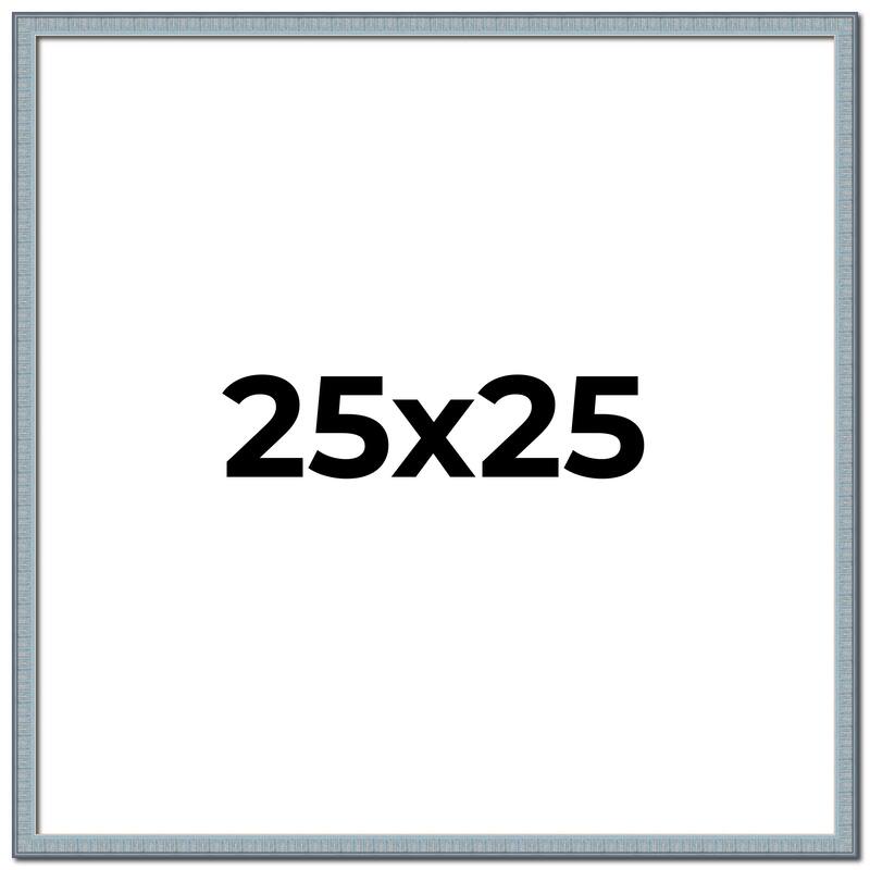 25x25 Frame Rustic Sky Blue Solid Wood Picture Frame | 0.75 Inch
