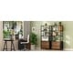 preview thumbnail 15 of 26, 4-Tier Rustic Bookcases with 2 Drawers, Etagere Standard Book Shelves Display Shelf for Home Office