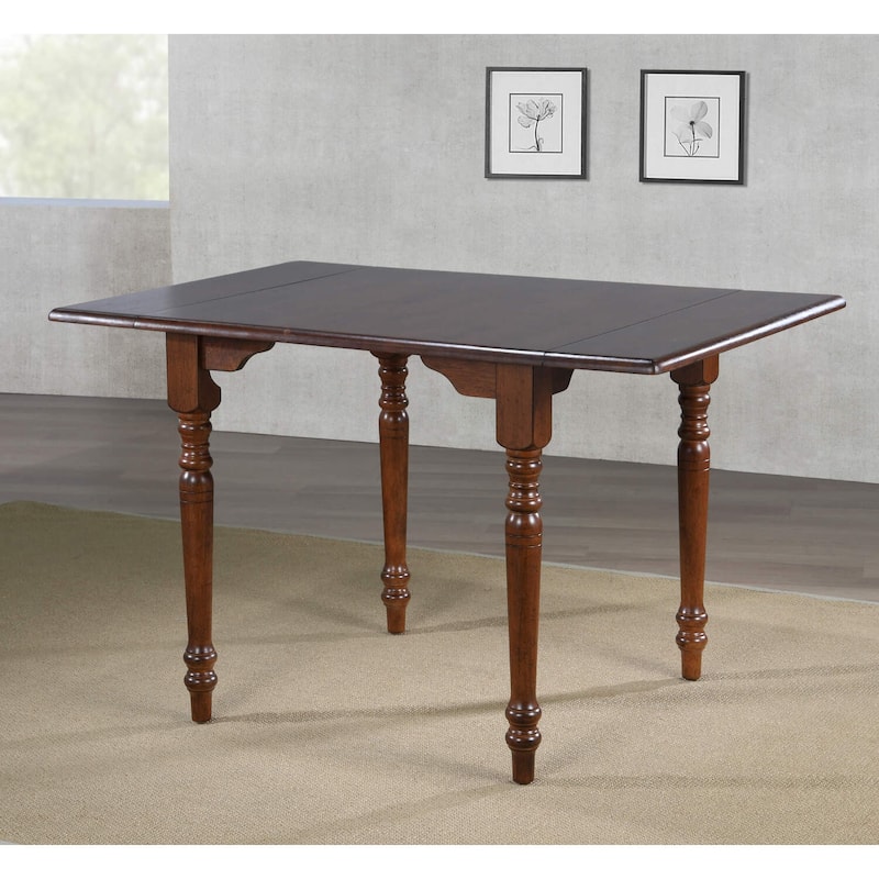 Extendable Drop Leaf Dining Table - Rectangular Wood Table, 2-4 Seater, Space Saving - 48