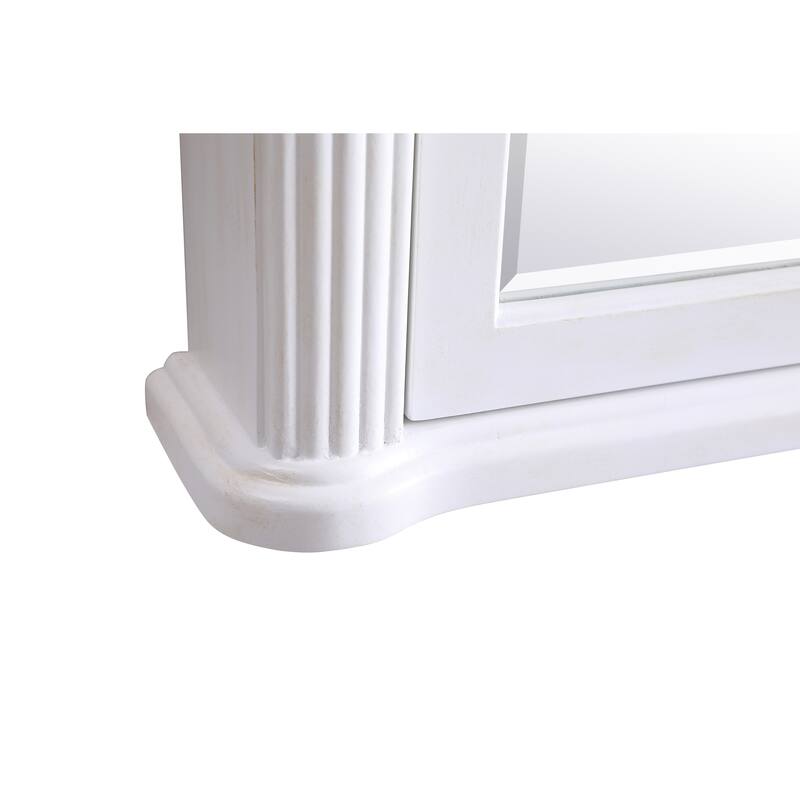 Roman 25" Antique White Medicine Cabinet